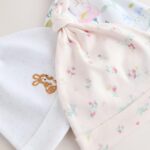 Pink Tie Top Baby Beanie 3 Pack