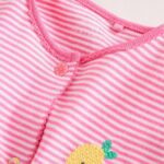 Pink/White/Blue Fruit Baby Sleepsuits 3 Pack