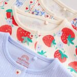 Blue Baby Strawberry Sleepsuit 3 Pack