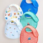 Multi Farm 5 Pack Baby Bibs