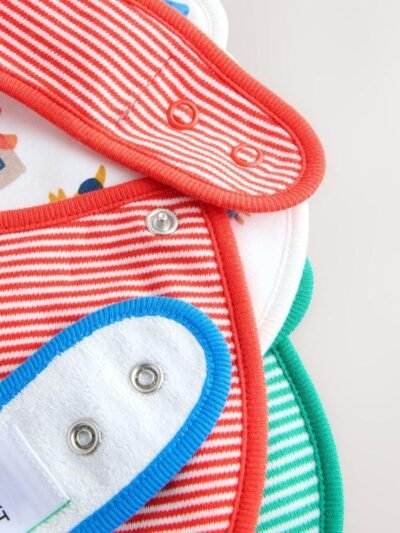 Multi Farm 5 Pack Baby Bibs