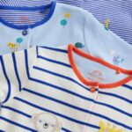 Blue Safari Baby Sleepsuits 3 Pack