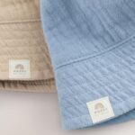Blue and Beige Baby Bucket Hats 2 Pack