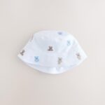 Blue and Bear Embroidered Bucket Hats 2 Pack