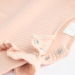 Pink/Cream Baby Long Sleeve Frill Bodysuits 4 Pack