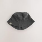 Grey Stampy Printed Woven Baby Bucket Hats 2 Pack