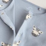 Multi Safari Animal Baby Sleepsuits 4 Pack