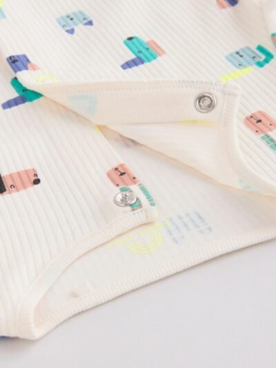 Blue Dog Two Way Zip Baby Sleepsuits 3 Pack