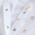 White Collar Baby Sleepsuits 3 Pack