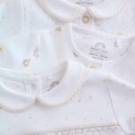 White Collar Baby Sleepsuits 3 Pack