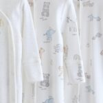 White Safari Baby Sleepsuits 3 Pack