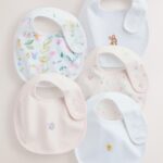 Pink/White Baby Bibs 5 Pack
