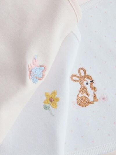 Pink/White Baby Bibs 5 Pack