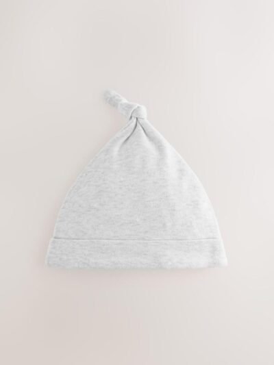 Grey Elephant Baby Tie Top Hats 3 Pack