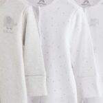 Grey Elephant Baby Sleepsuits 3 Pack