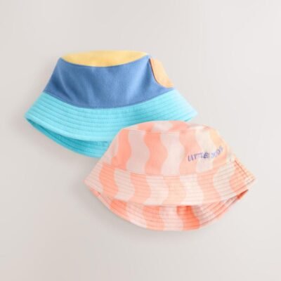 Orange Brights Bucket Hats 2 Pack