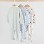 Blue London Baby Sleepsuits 3 Pack