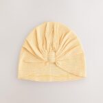 Yellow Baby Turban And Dribble Bib Set 4 Piece