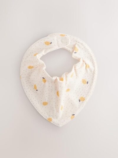 Yellow Baby Turban And Dribble Bib Set 4 Piece