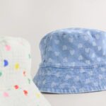White/Blue Baby Bucket Hats 2 Pack