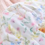 Pink Floral and Gingham Baby Woven Bucket Hats 2 Pack