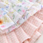 Pink Floral and Gingham Baby Woven Bucket Hats 2 Pack