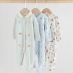 Blue London Baby Sleepsuits 3 Pack