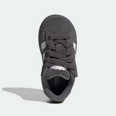 Campus 00s Led Lights Comfort Closure Elastic Lace Shoes Kids Grey