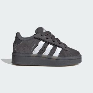 Campus 00s Led Lights Comfort Closure Elastic Lace Shoes Kids Grey
