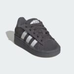 Campus 00s Led Lights Comfort Closure Elastic Lace Shoes Kids Grey