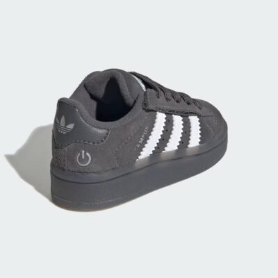 Campus 00s Led Lights Comfort Closure Elastic Lace Shoes Kids Grey