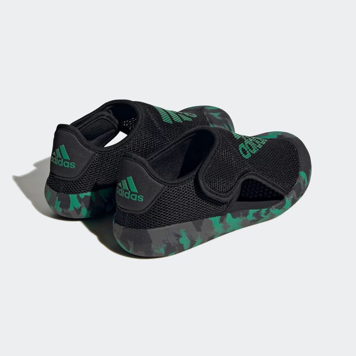 Adidas Altaventure Kids Sandals Black Green Camo 5