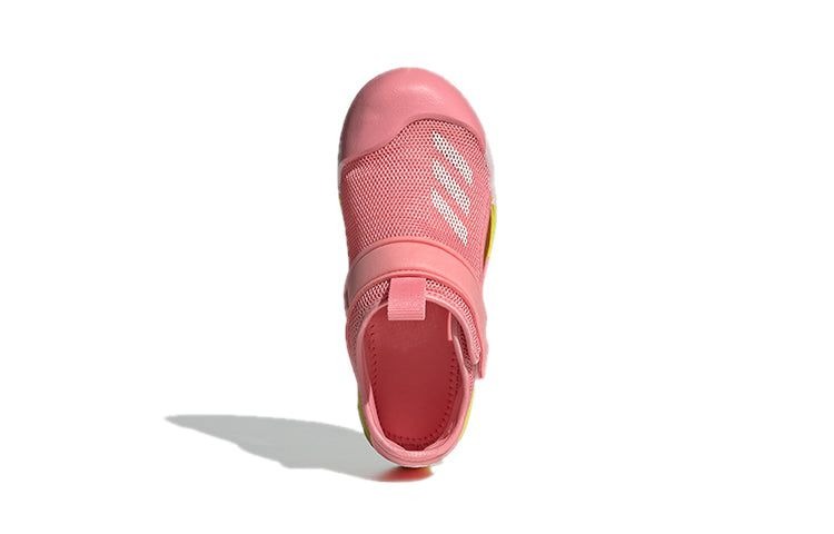 Adidas Altaventure Kids Sandals Pink Striped Yellow 2