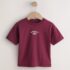 Berry Red Slogan Short Sleeve Back Print T-Shirt 5