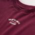 Berry Red Slogan Short Sleeve Back Print T-Shirt 3