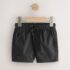 Black Pull On Shorts 1