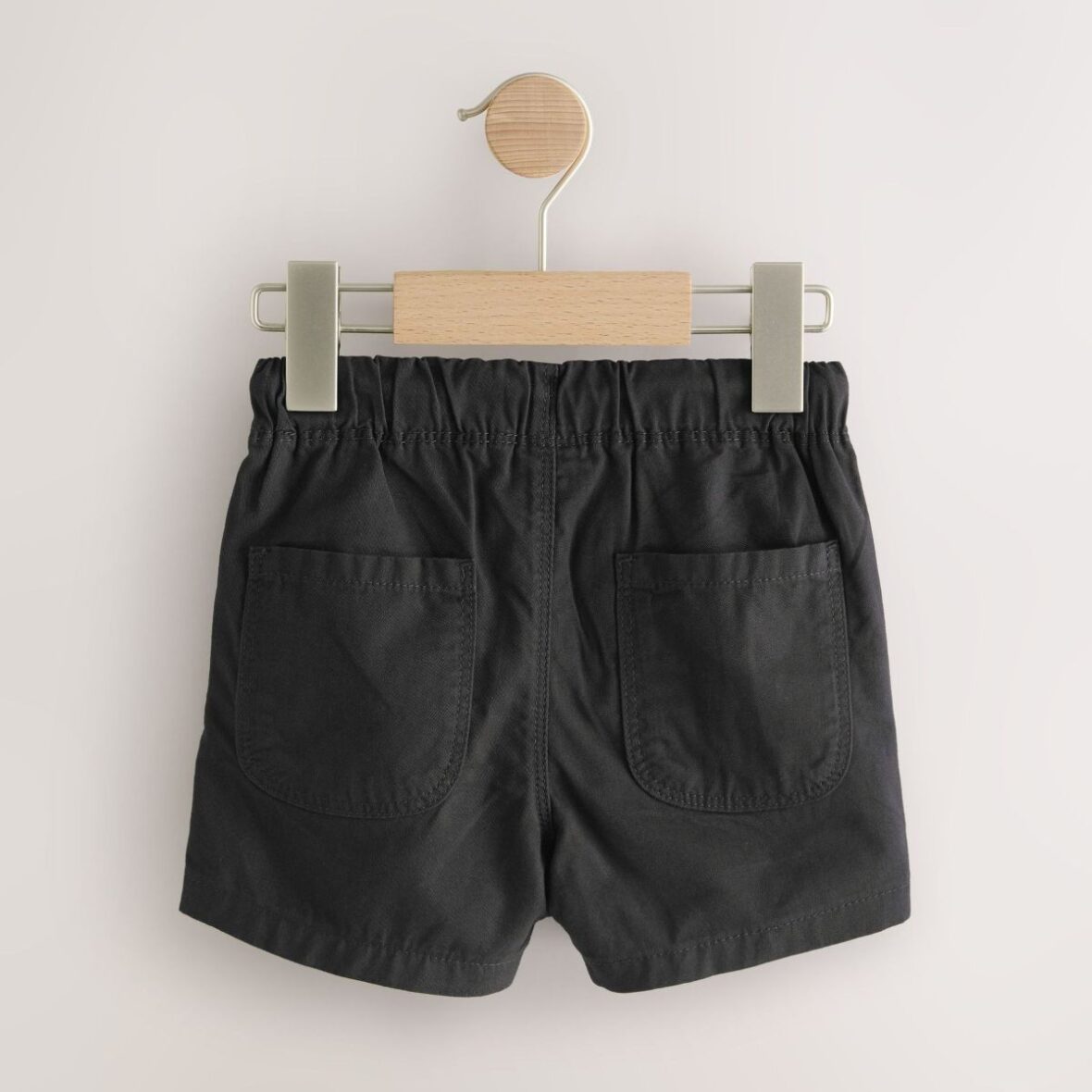 Black Pull On Shorts 3