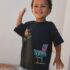 Black Retro Motel Oversized Short Sleeve Back Print T-Shirt 1