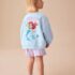 Blue Ariel Ariel Sweatshirt & Shorts Set 3