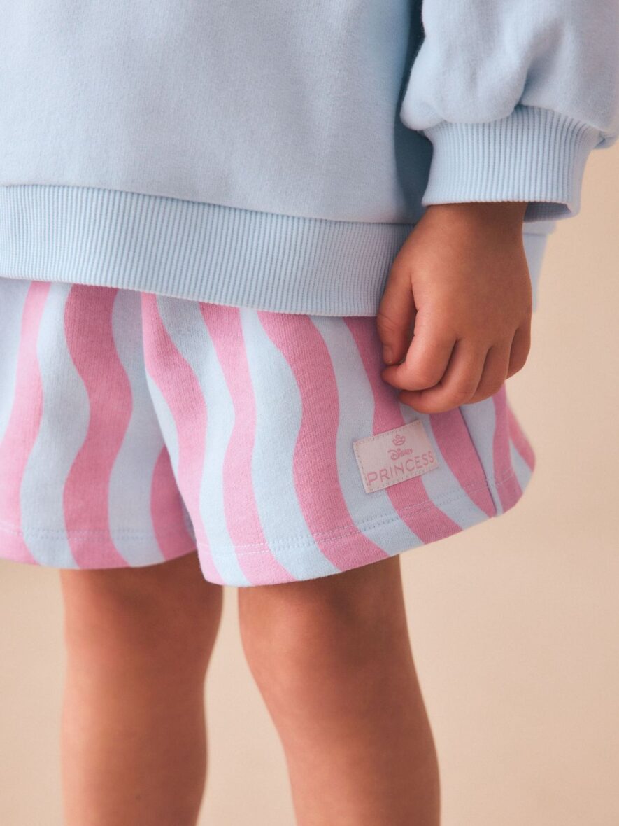 Blue Ariel Ariel Sweatshirt & Shorts Set 2