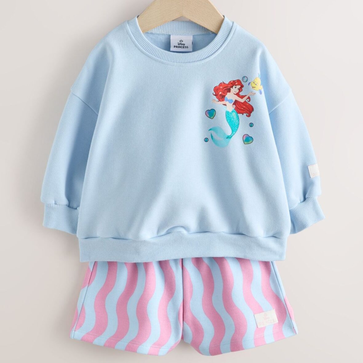 Blue Ariel Ariel Sweatshirt & Shorts Set (3mths-7yrs)