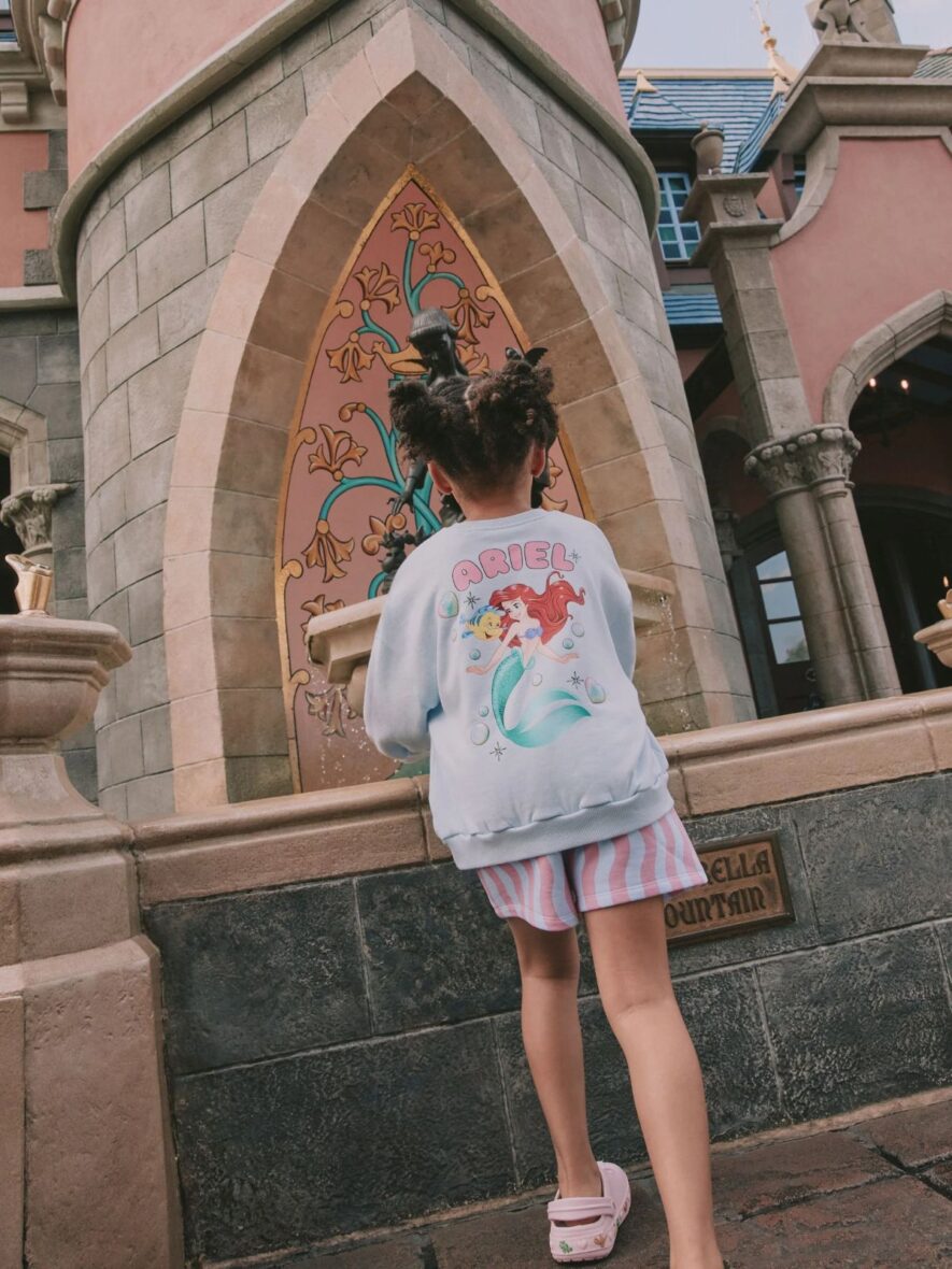 Blue Ariel Ariel Sweatshirt & Shorts Set 4