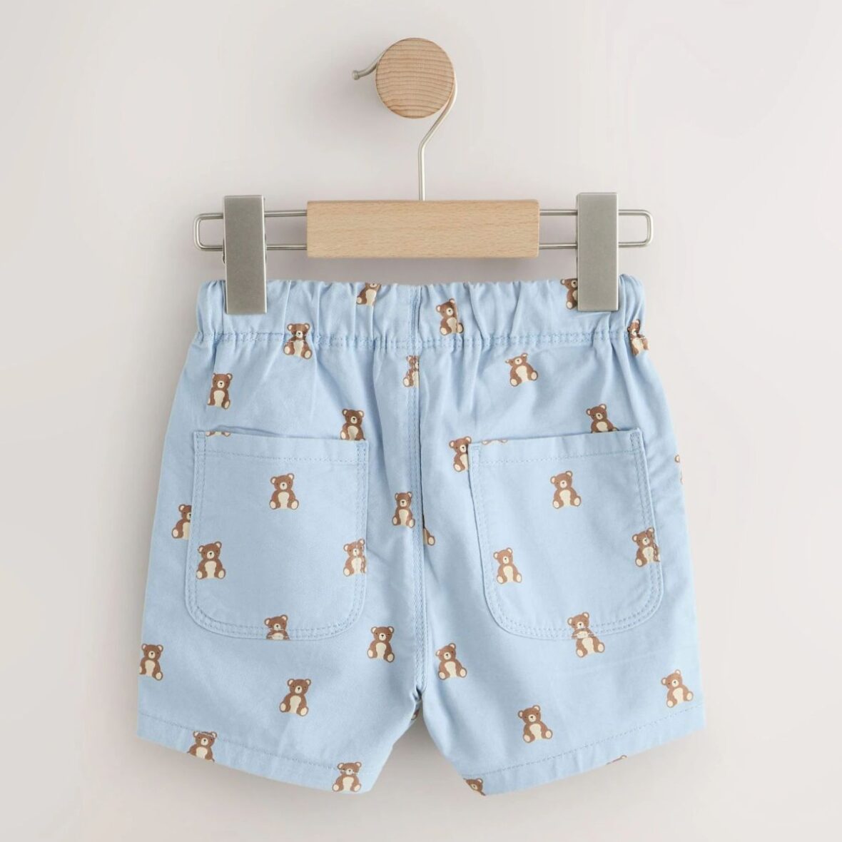 Blue Bear Print Pull On Shorts 3