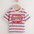 Blue/Cream Stripe Short Sleeve Appliqué T-Shirt 2
