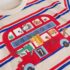 Blue/Cream Stripe Short Sleeve Appliqué T-Shirt 1
