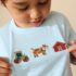 Blue Farm Trio Embroidery Short Sleeve Appliqué T-Shirt 3