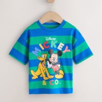 Blue/Green Mickey Mouse Short Sleeve T-Shirt 2