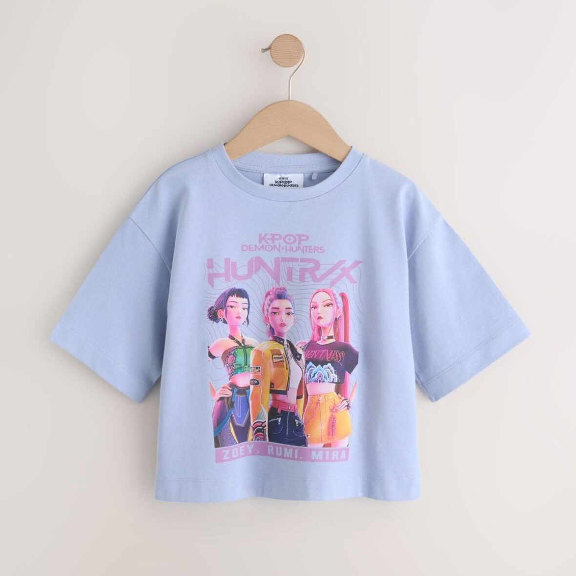 Blue KPOP Demon Hunters Short Sleeve T-Shirt (6-16yrs)