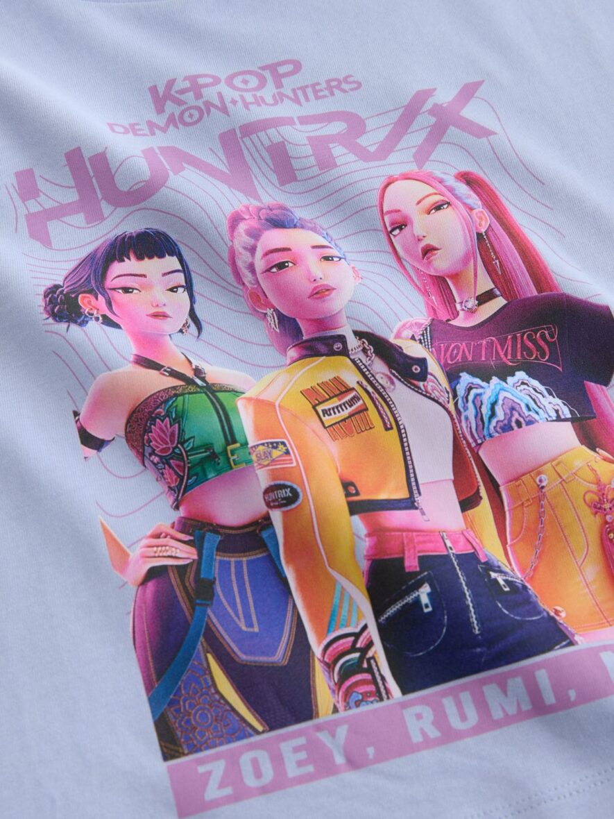 Blue KPOP Demon Hunters Short Sleeve T-Shirt 4