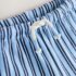Blue Navy Stripe Textured Shorts 2
